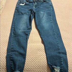 BAMBOO Dark Blue stretch Women's Skinny Jeans